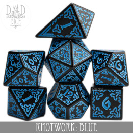 DÉS - Knotwork: Blue Dice Set