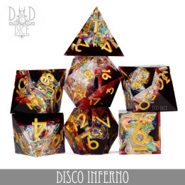 DÉS - Disco Inferno Handmade Dice Set