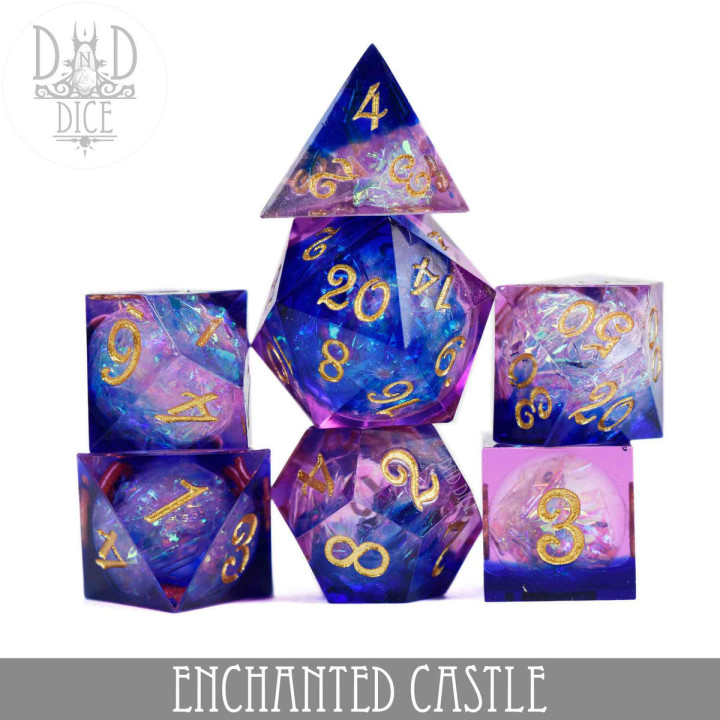 DÉS - Enchanted Castle Handmade Dice Set