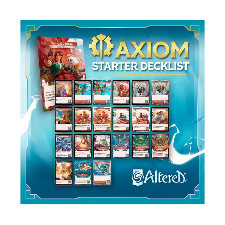 JEU DE CARTES À COLLECTIONNER - Altered TCG - Au Delà des Portes - Deck de Démarrage Axiom