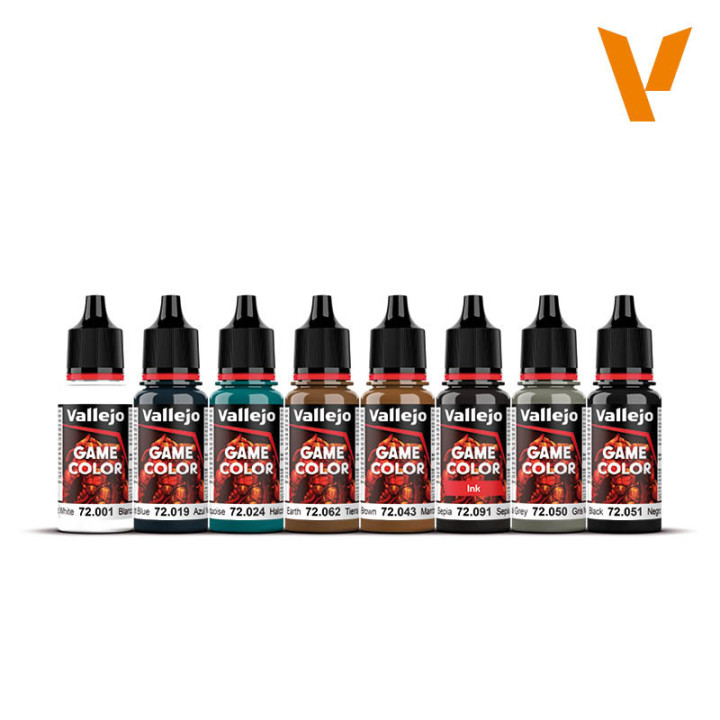 VALLEJO - vallejo - game color / 8 colors set - non metallic metal 18 ml