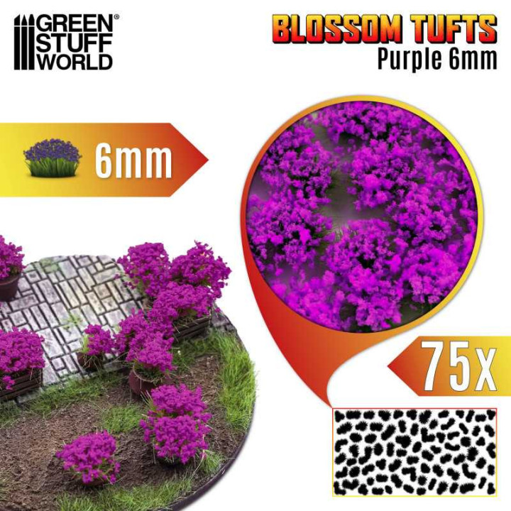 TOUFFES HERBE - Touffes de Fleurs - 6mm