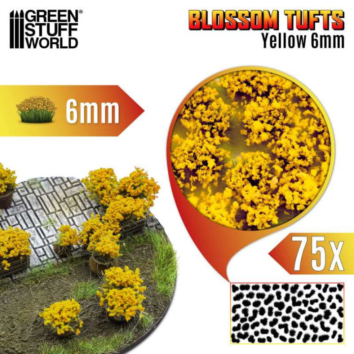 TOUFFES HERBE - Touffes de Fleurs - 6mm