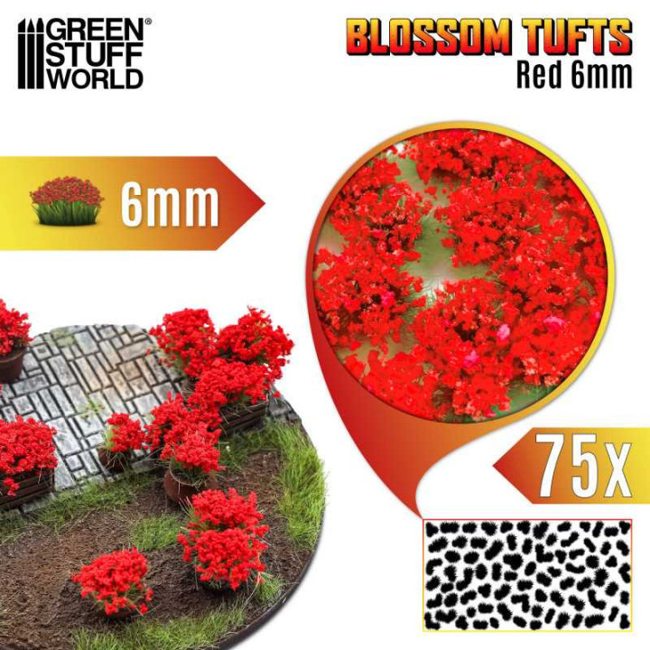 TOUFFES HERBE - Touffes de Fleurs - 6mm