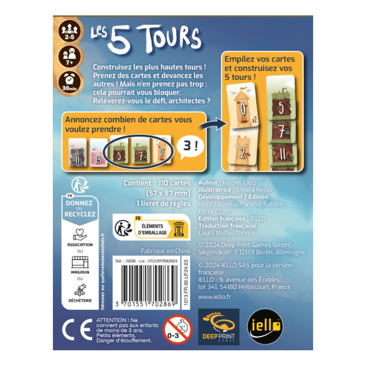 Les 5 Tours - FAMILIENSPIELE