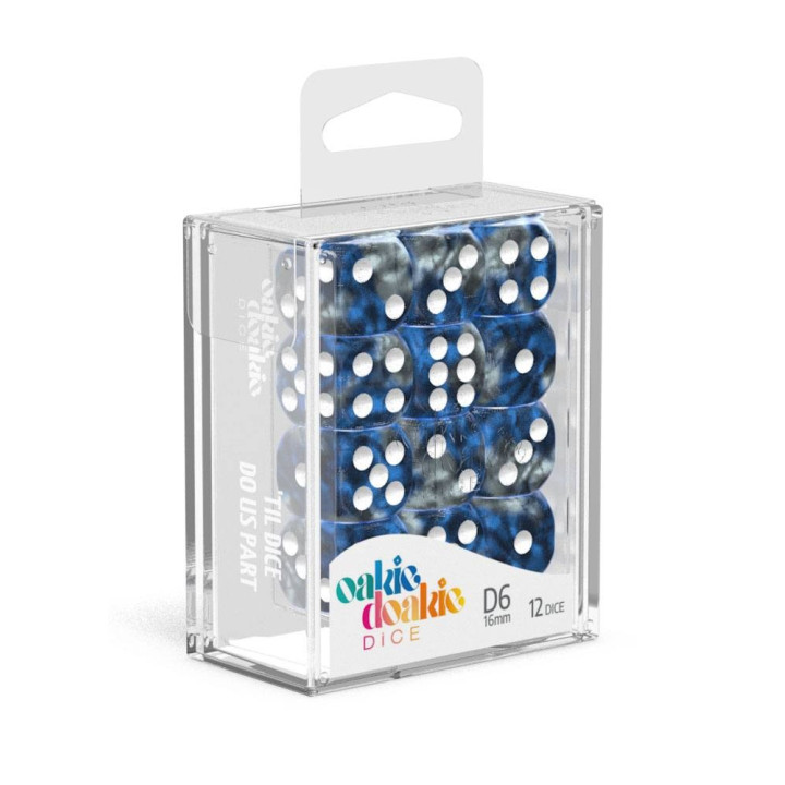 GEMIDICE - Oakie Doakie Dice - 12 D6 dice of 16 mm - Dice