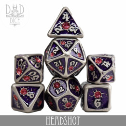 DÉS - Headshot Metal Dice Set