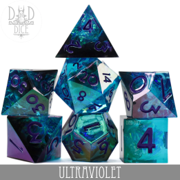 DÉS - Ultraviolet Handmade Dice Set