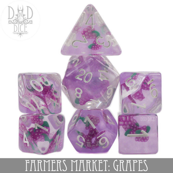 DÉS - Farmers Market: Grape Dice Set
