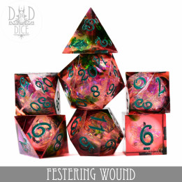 DÉS - Festering Wound Handmade Dice Set