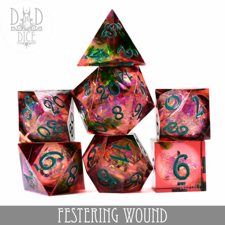 DÉS - Festering Wound Handmade Dice Set