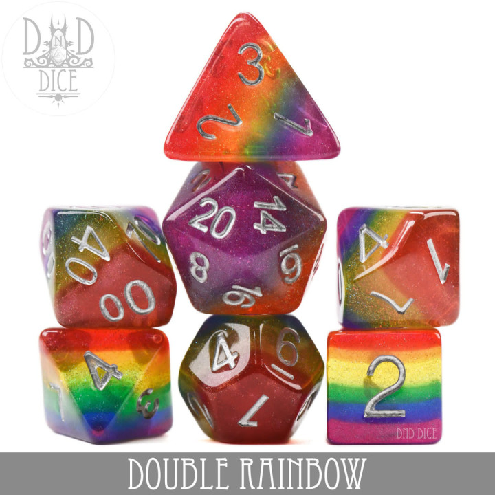 DÉS - Double Rainbow Dice Set