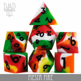 DÉS - Fiesta Fire Silicone Dice Set