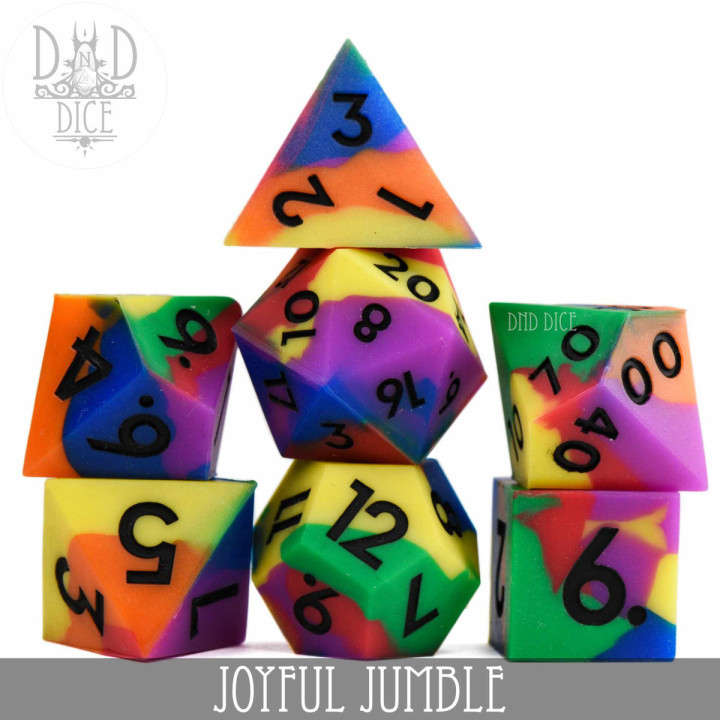 DÉS - Joyful Jumble Silicone Dice Set