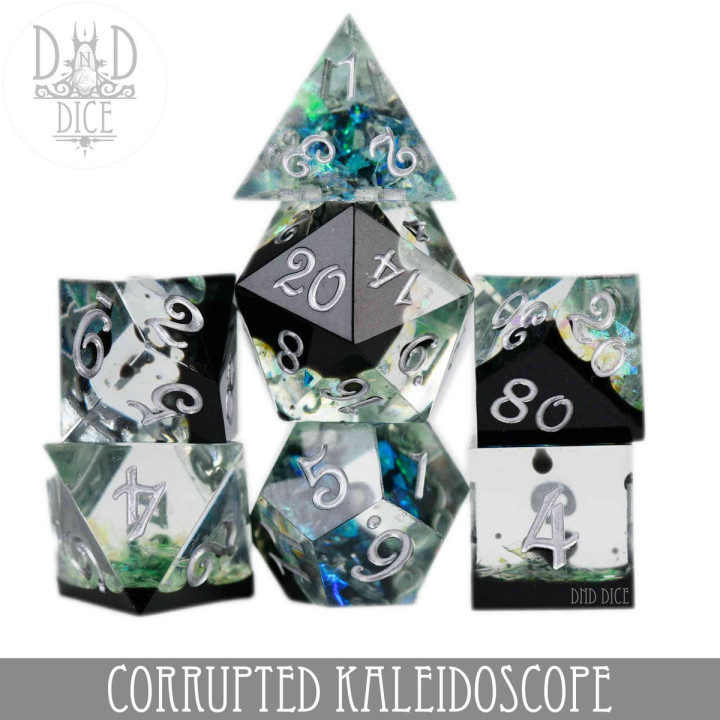 DÉS - Corrupted Kaleidoscope Handmade Dice Set