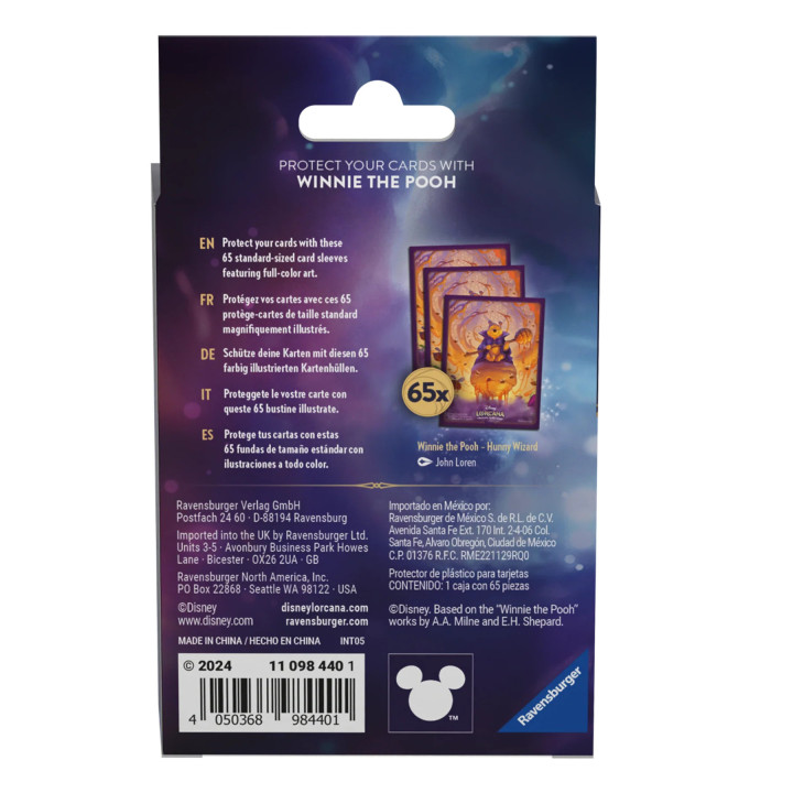LORCANA - Disney Lorcana - La Mer Azurite - SLEEVES - Winnie L'ourson