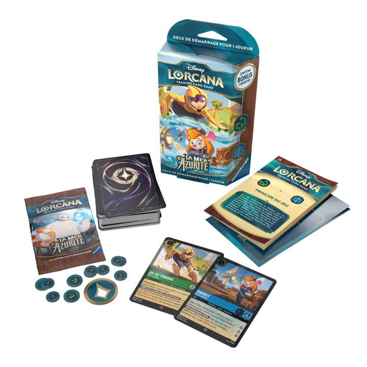 LORCANA - Disney Lorcana - La Mer Azurite - DECK DE DÉMARRAGE - Emeraude/Saphire