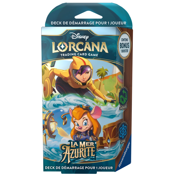 LORCANA - Disney Lorcana - La Mer Azurite - DECK DE DÉMARRAGE - Emeraude/Saphire