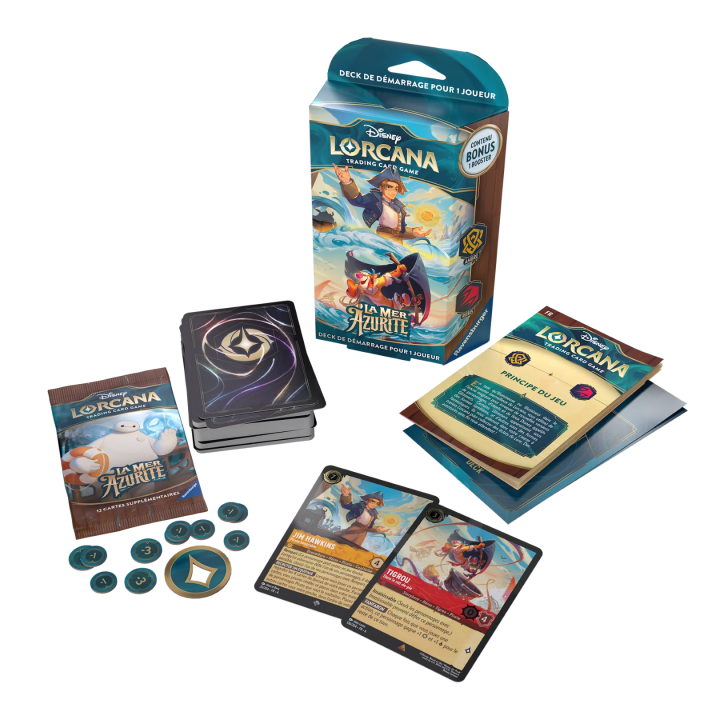 Disney Lorcana - Azurite Sea - STARTER DECK - Amber/Ruby - LORCANA
