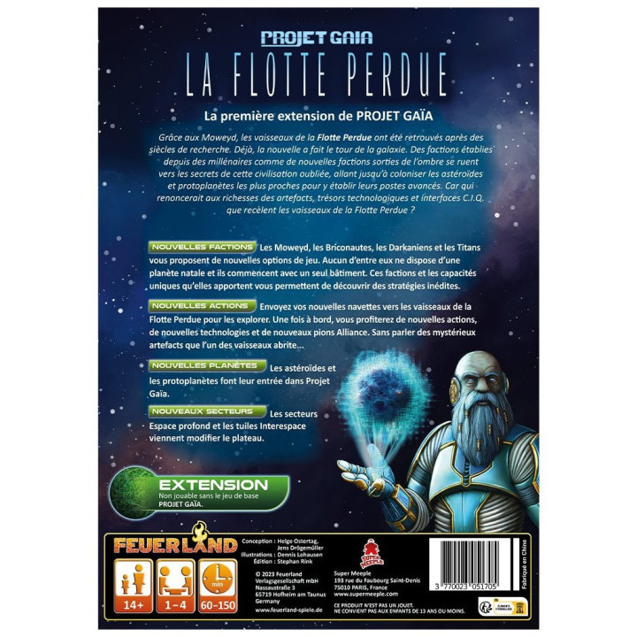 Projet Gaia - Extension La Flotte Perdue - BOARD GAMES