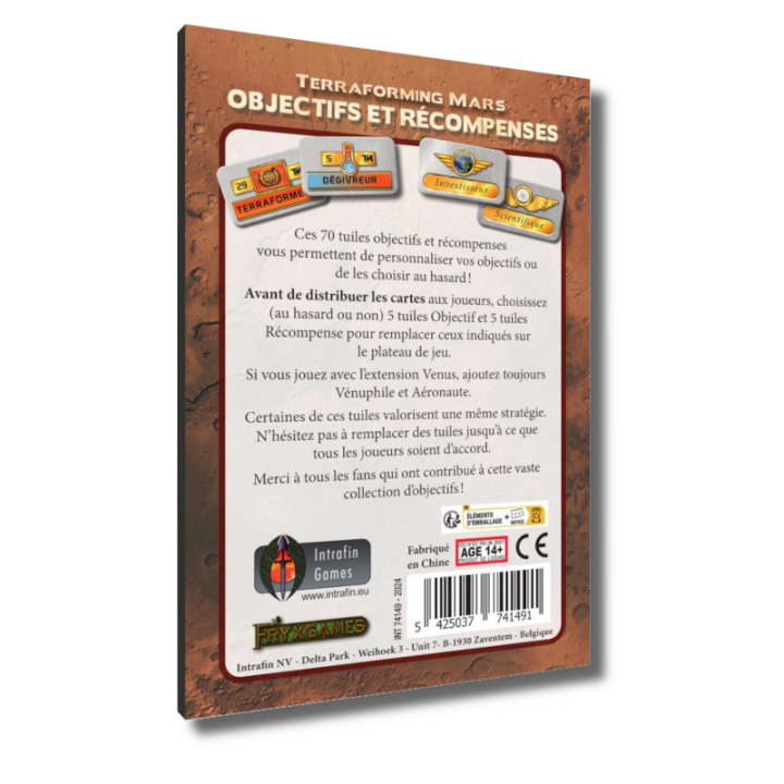 JEUX EXPERTS - Terraforming Mars Objectifs Et Récompenses