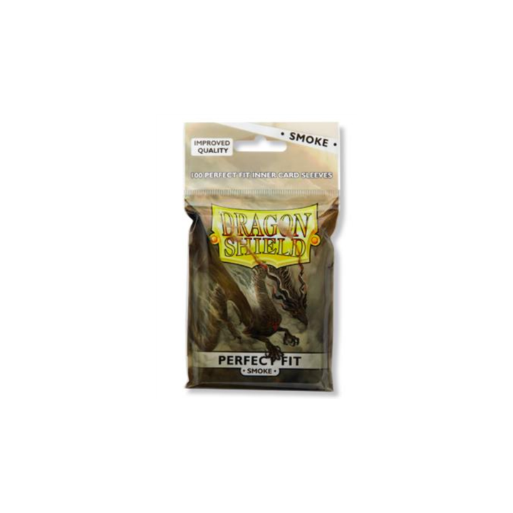 ACCESSOIRES - Dragon Shield Standard Perfect Fit Sleeves - Smoke (100 Sleeves)