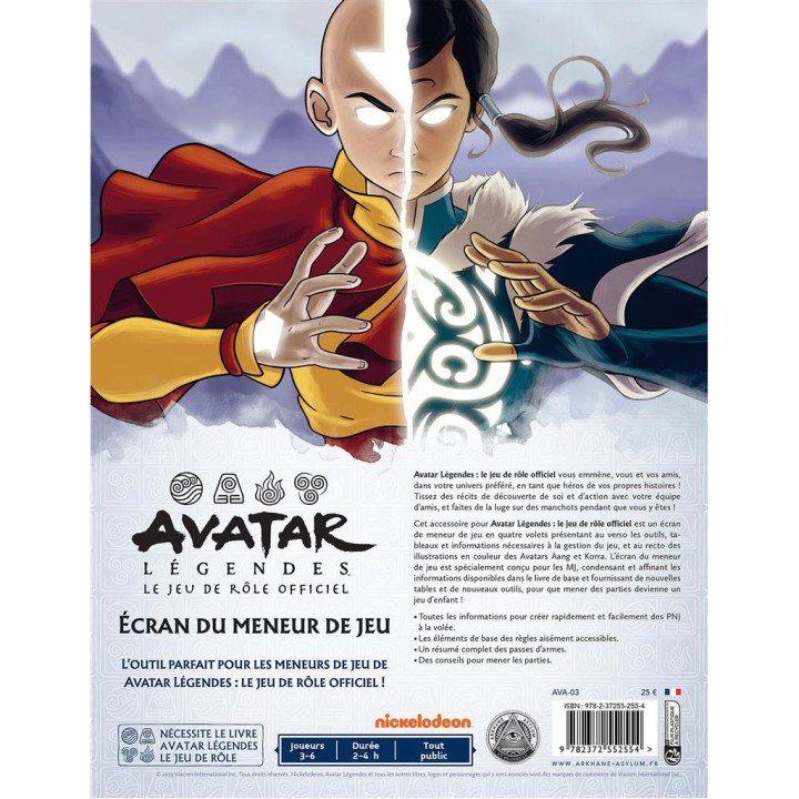 Avatar Légendes - Ecran du Meneur de Jeu - MEDIEVAL AND FANTASY