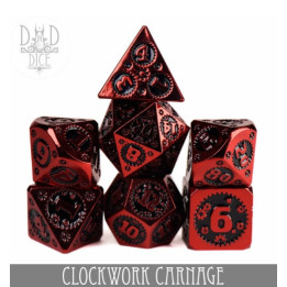 DÉS - Clockwork Carnage Metal Dice Set