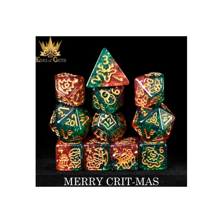 DÉS - Merry Crit-Mas 11 Dice Set