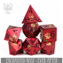 DÉS - Enchanted Rose: Ever After - Metal Dice Set