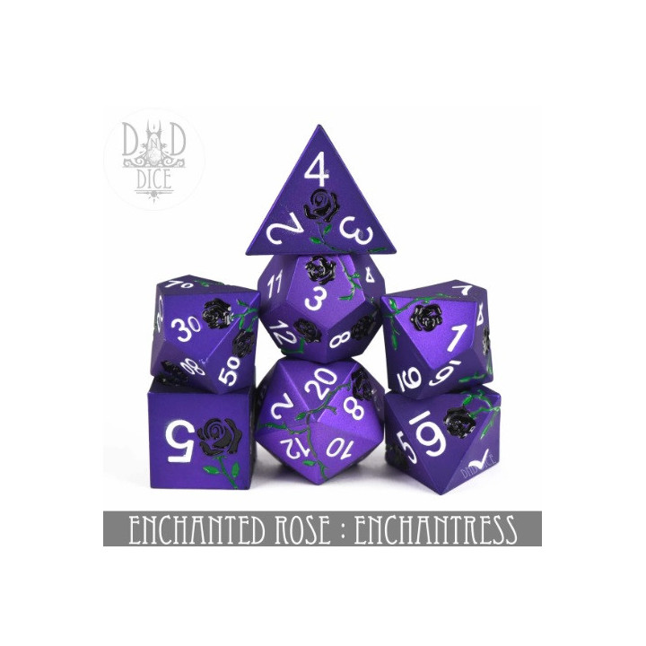 DÉS - Enchanted Rose: Enchantress - Metal Dice Set