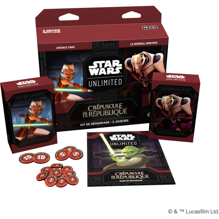 STAR WARS UNLIMITED - Star Wars Unlimited : Crépuscule de la République - Kit de Démarrage 2 joueurs
