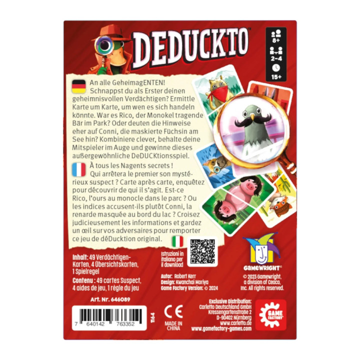 Deduckto - GESELLSCHAFTSSPIELE