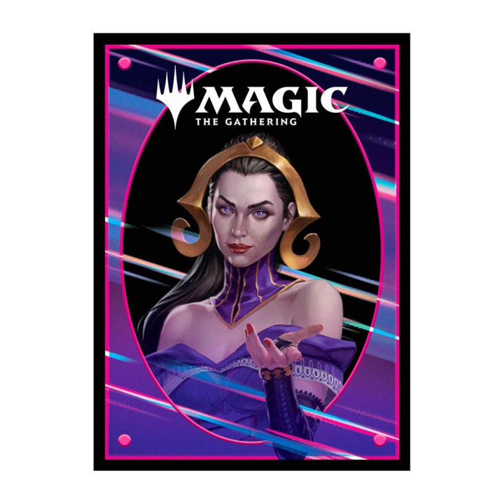 UP - Foundations 100ct Deck Protector sleeves Dark - Liliana - MANICHE