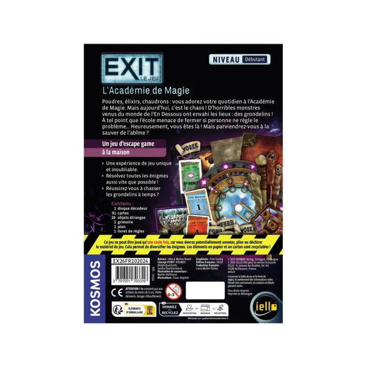 Exit : L'Académie de Magie - ESCAPE-SPIELE