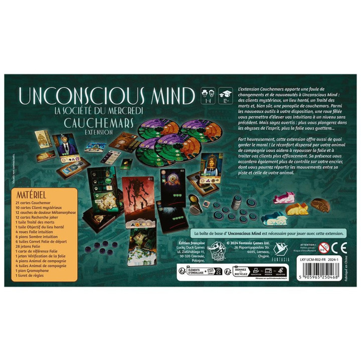 JEUX EXPERTS - Unconscious Mind : La Société du Mercredi - Extension Cauchemars