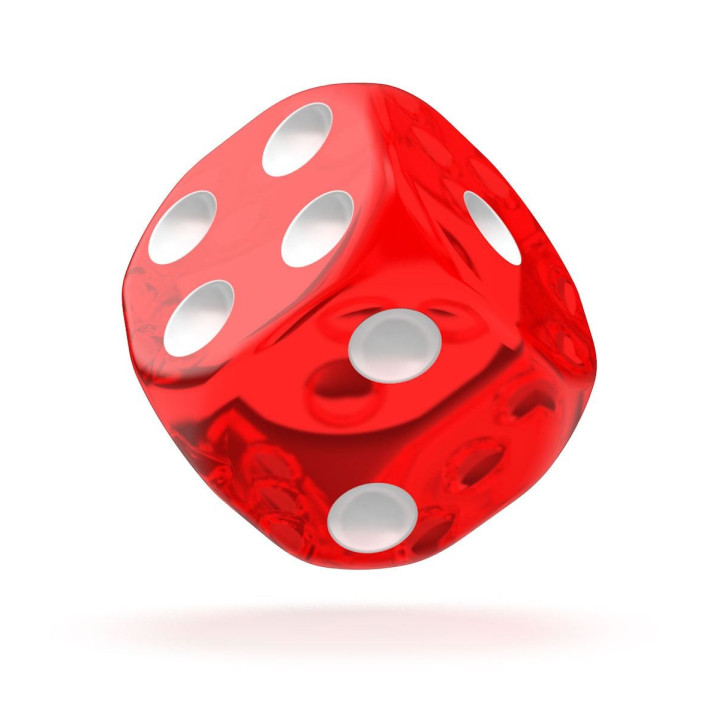 TRANSLUCENT - Oakie Doakie Dice - 12 D6 dice of 16 mm - Dice