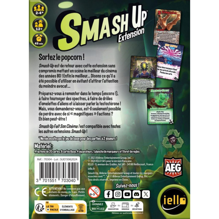 Smash Up - Fait son Cinéma - BOARD GAMES