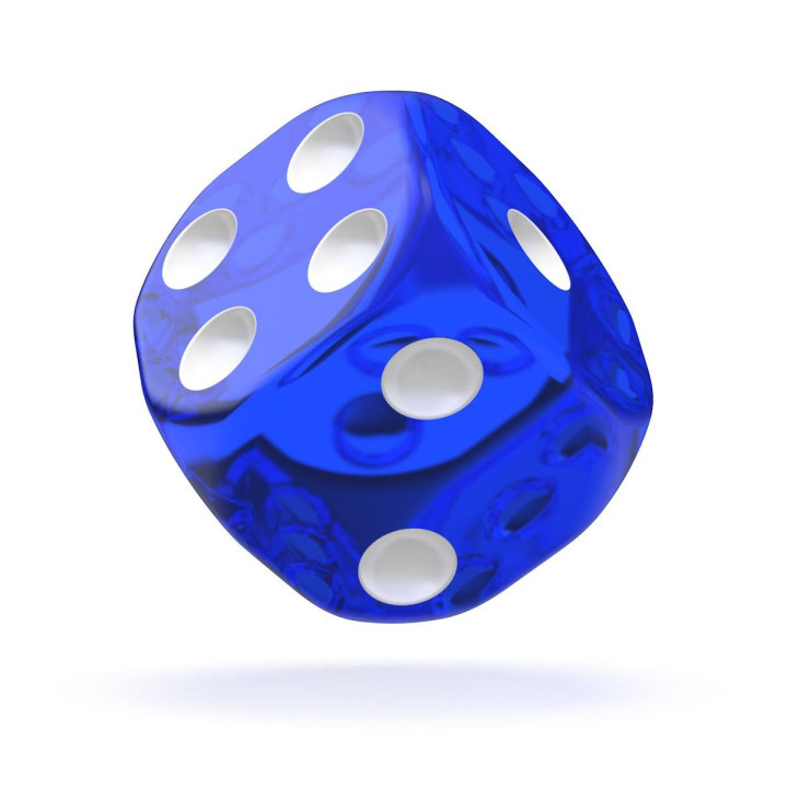 TRANSLUCENT - Oakie Doakie Dice - 12 D6 dice of 16 mm - Dice