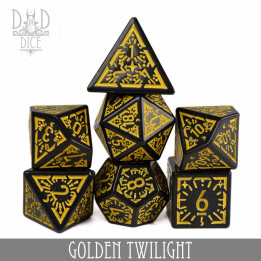 DÉS - Golden Twilight Dice Set
