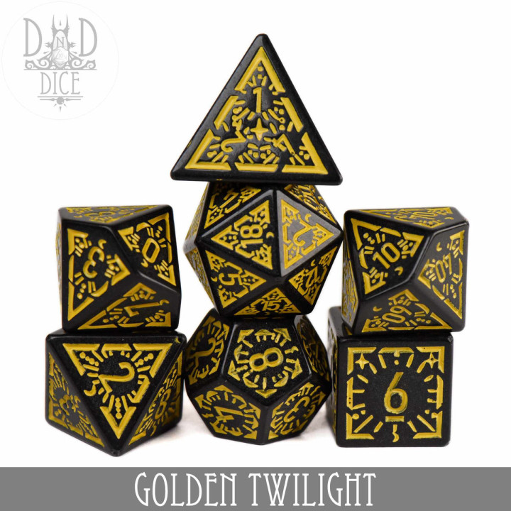 DÉS - Golden Twilight Dice Set