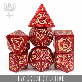 DÉS - Nature Sprite: Fire Dice Set