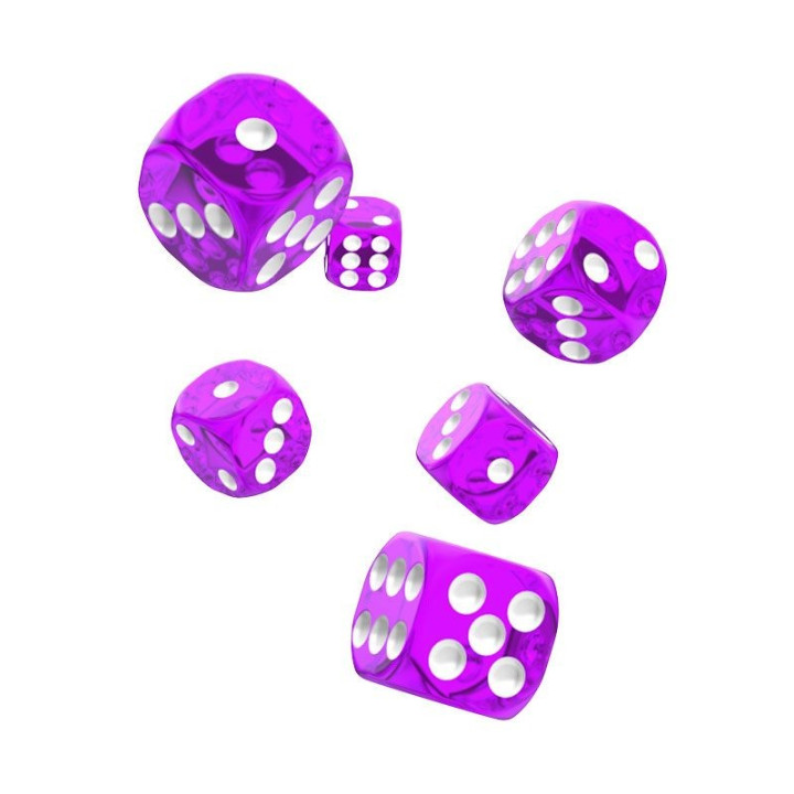 TRANSLUCENT - Oakie Doakie Dice - 12 D6 dice of 16 mm - Dice
