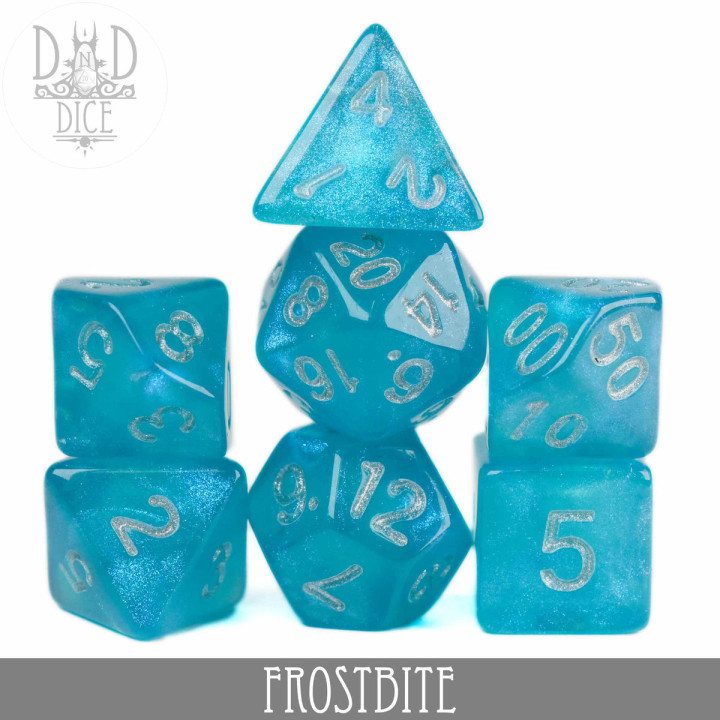 DÉS - Frostbite Glitter Dice Set
