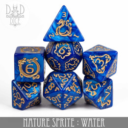 DÉS - Nature Sprite: Water Dice Set