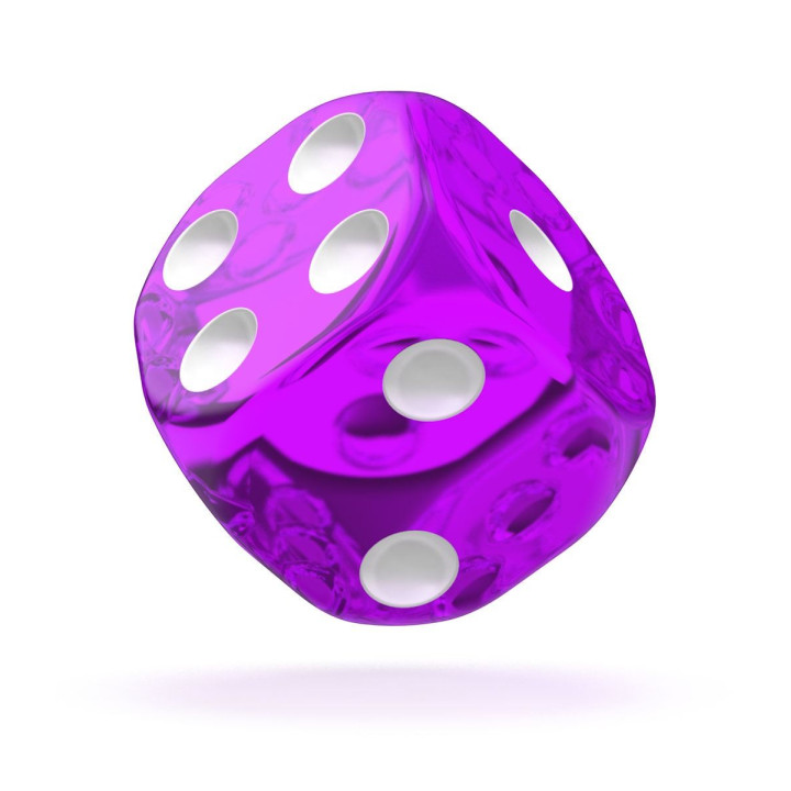 TRANSLUCENT - Oakie Doakie Dice - 12 dés D6 de 16 mm - DES