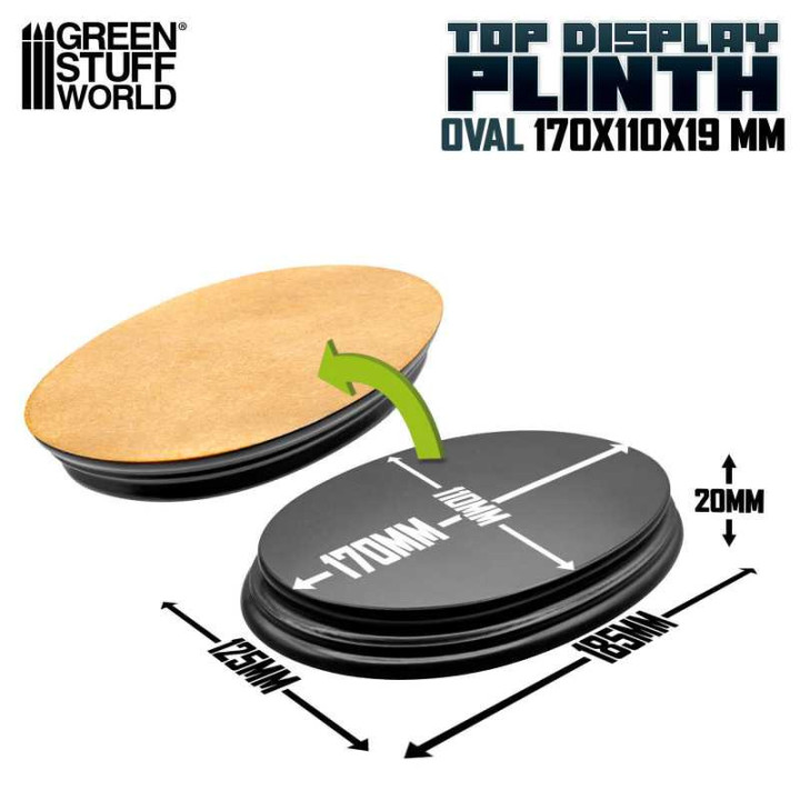 Oval Display Plinth 17x11 cm - DIORAMA GSW