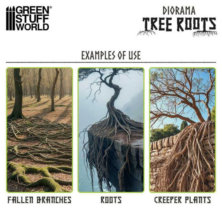Diorama Tree Roots - GRASS TUFTS