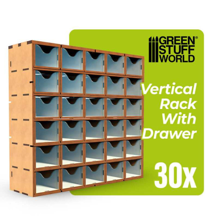 MDF Vertical rack with 30 Drawers - TO SORT