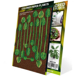 JEUX DE FIGURINES - Plantes à Papier Coloré - Monstera